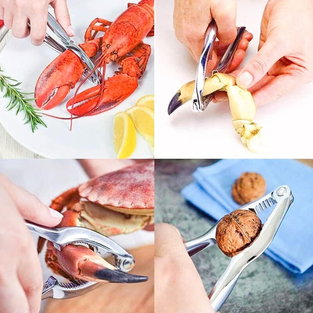Ymkf Sqqr 30 Hammer,and Set PCS Seafood Tools Include Crab Crackers, Seafood Scissors, Lobster Sheller, Crab Shellfish