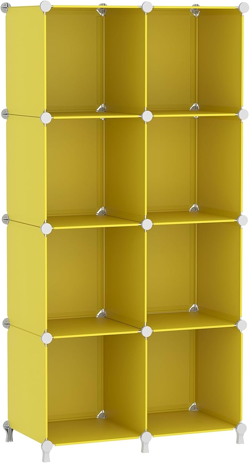 8 Closet AWTATOS Cube Storage Organizer, Cube Organizers and Storage, DIY Stackable Bookshelf Plastic Clothes Organizer