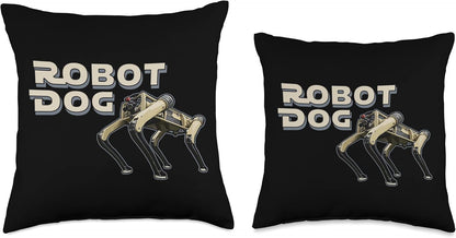 Drone Dog Toy Programmer Coding Automation Dog Drone Throw Pillow, 18x18, Multicolor