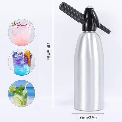 CO2 ALIMOTA Soda Streaming Machine - Carbonated Water Machine with Tanks, Sparkling Water Maker, Soda Water