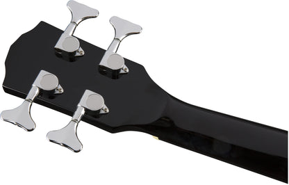 Fender Acoustic Bass Guitar 4-String with Fishman Bass Acoustic Guitar Pickup with Tuner and Equalizer, Classic Design with Rounded Walnut Fingerboard, Mahogany Construction, Spruce Top