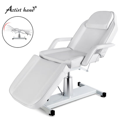 Artist hand Professional Hydraulic Tattoo Bed Swivel aesthetician Chair Adjustable Beauty Esthetician Spa Table for Eyelash Facial Bed Extensions Salon Equipment