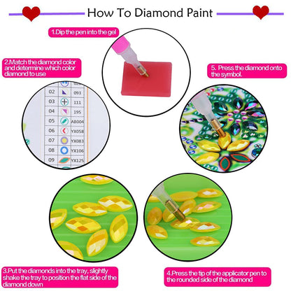 Generic 5D Diamond Painting Notebook and Bookmark Kits Butterfly Among Flowers Cover Leather Special Shaped Journal Sketchbook Crystal Diamond Art Hardcover Dairy Book Festival Birthday Gift 21x15cm