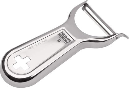 Kuhn Rikon Swiss Metal Peeler 4”, Stainless Steel