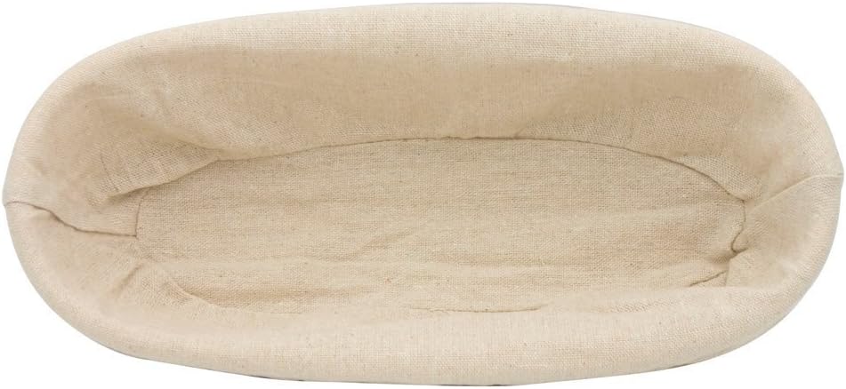 BetterJonny 11 inch Long Oval Banneton Bread Proofing Basket, Sourdough Starter Kit