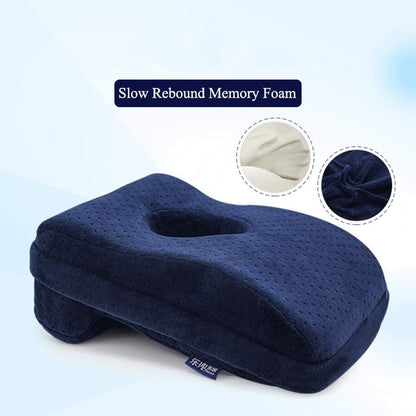BOLLAER Nap Sleeping Pillow Cushion for Office, Memory Foam Face Down Desk Pillow with Washable Cover