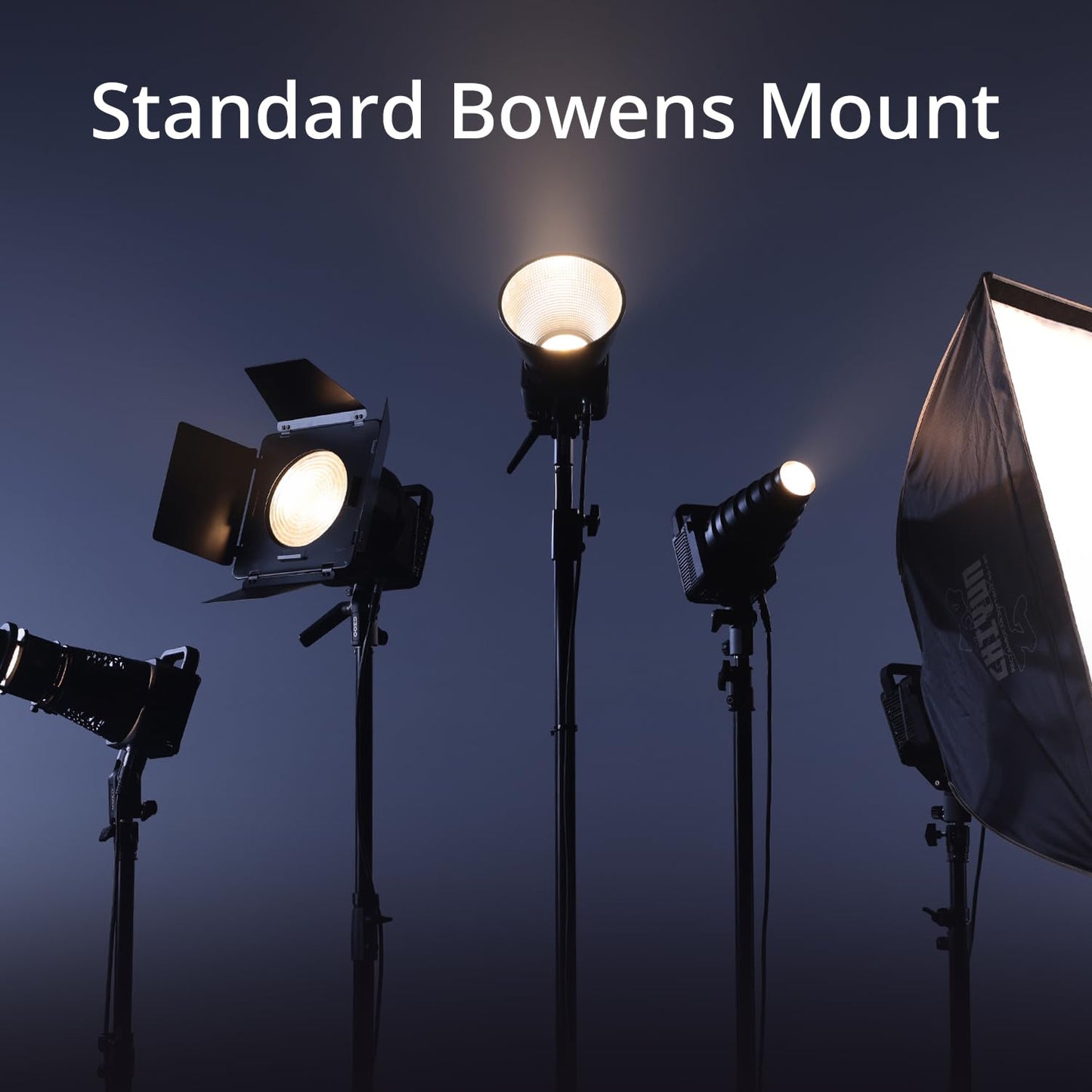 ZHIYUN MOLUS G300 [Official], 300W COB Bi-Color LED Video Light, Bowens Mount, 500W MAX Extreme Mode, App Control, Ultra Quiet, 2700K-6500K, CRI 95+ TLCI 97+ 15500Lux/1M,14 Lighting Effects