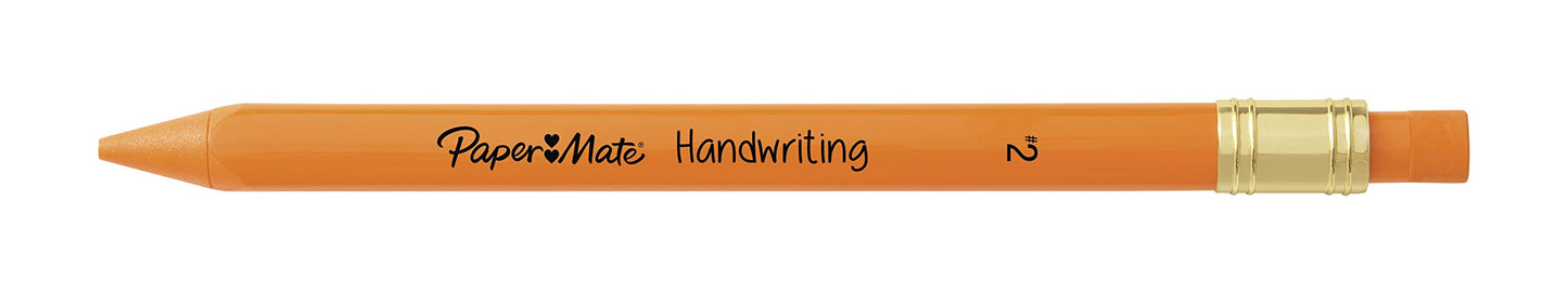 Paper Mate Handwriting Triangular Mechanical Pencil Set with Lead & Eraser Refills, 1.3mm, Back to School, Teacher Supplies, Home, Sketching, Drafting, Fun Barrel Colors, 8 Count