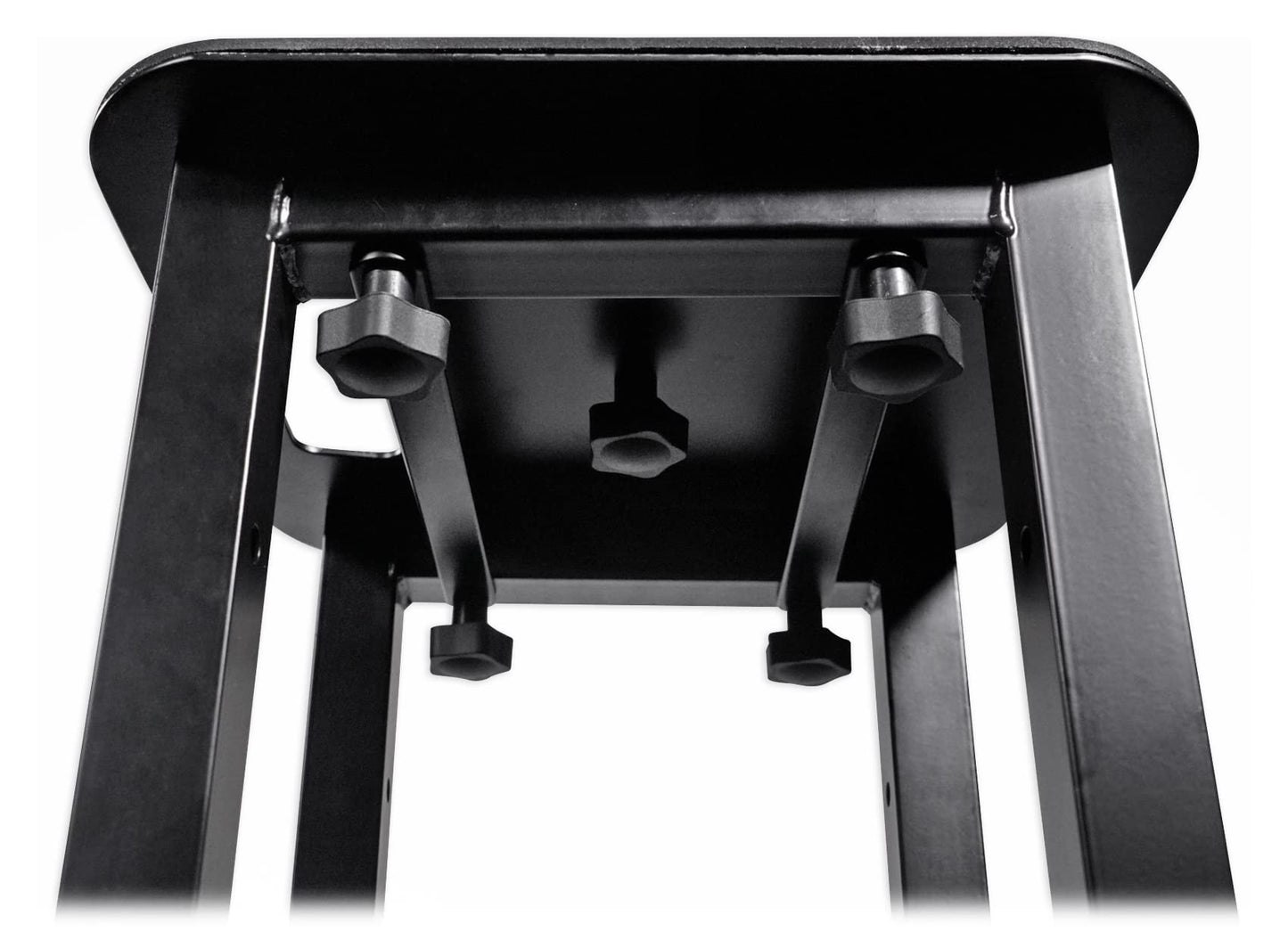 Rockville RTP82B 8 ft Adjustable Black Totem Moving Head Light Stand, Dual Scrims, Travel Bags, Speaker Mount, for DJs and Stage Lighting