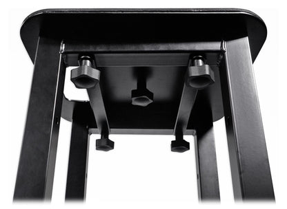 Rockville RTP82B 8 ft Adjustable Black Totem Moving Head Light Stand, Dual Scrims, Travel Bags, Speaker Mount, for DJs and Stage Lighting