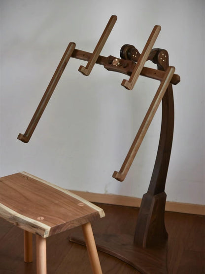 ErdBar Embroidery Stand Floor Standing Solid Wood Embroidery Bracket, Adjustable Angle Cross Stitch Bracket,Suitable for Craftsmanship and Sewing