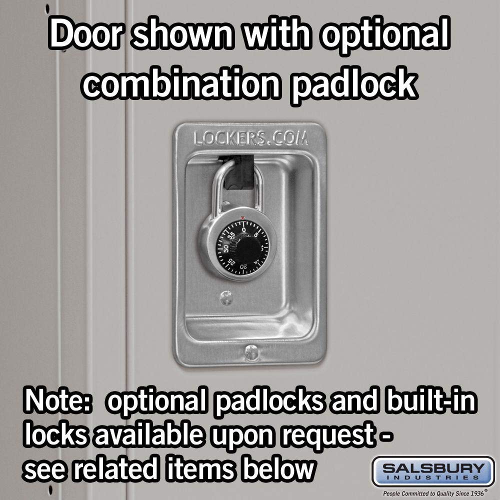 Salsbury Industries 62365GY-U Standard Metal Locker Double Tier 3 Wide 6 Feet High 15-Inch Deep Gray Unassembled,Grey