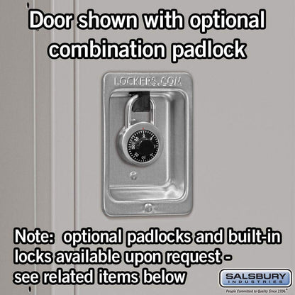 Salsbury Industries 62365GY-U Standard Metal Locker Double Tier 3 Wide 6 Feet High 15-Inch Deep Gray Unassembled,Grey