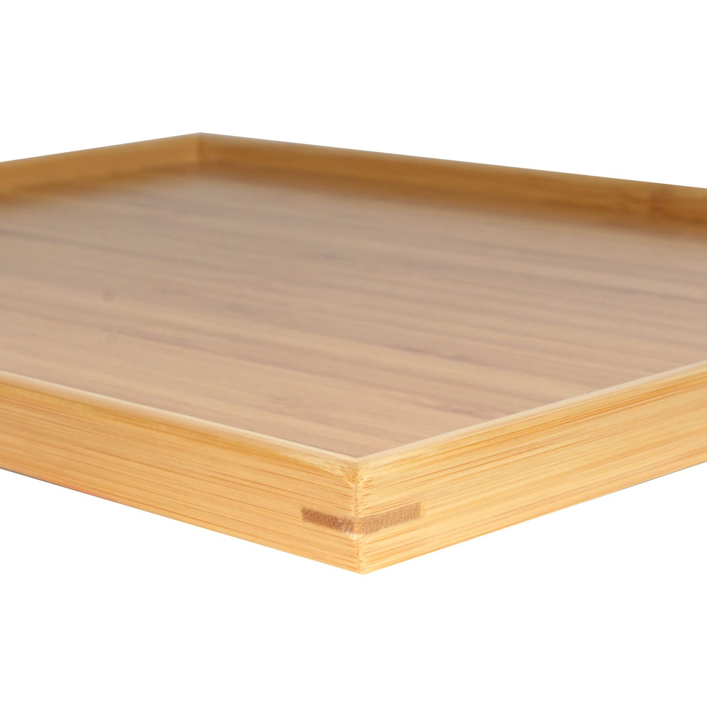 BambooMN Organic Bamboo Serving Tray, Vanity, Appetizers, Snacks, Desserts, Charcuterie Boards, 17"x13"x0.75" - 30 Trays