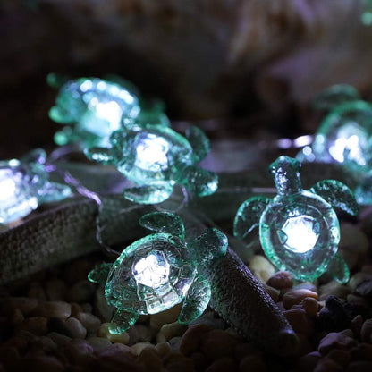 18.7 40 WSgift Sea Turtle Decorative String Lights, Ft LED USB Plug-in Silver Copper Wire Beach Theme Fairy Lights