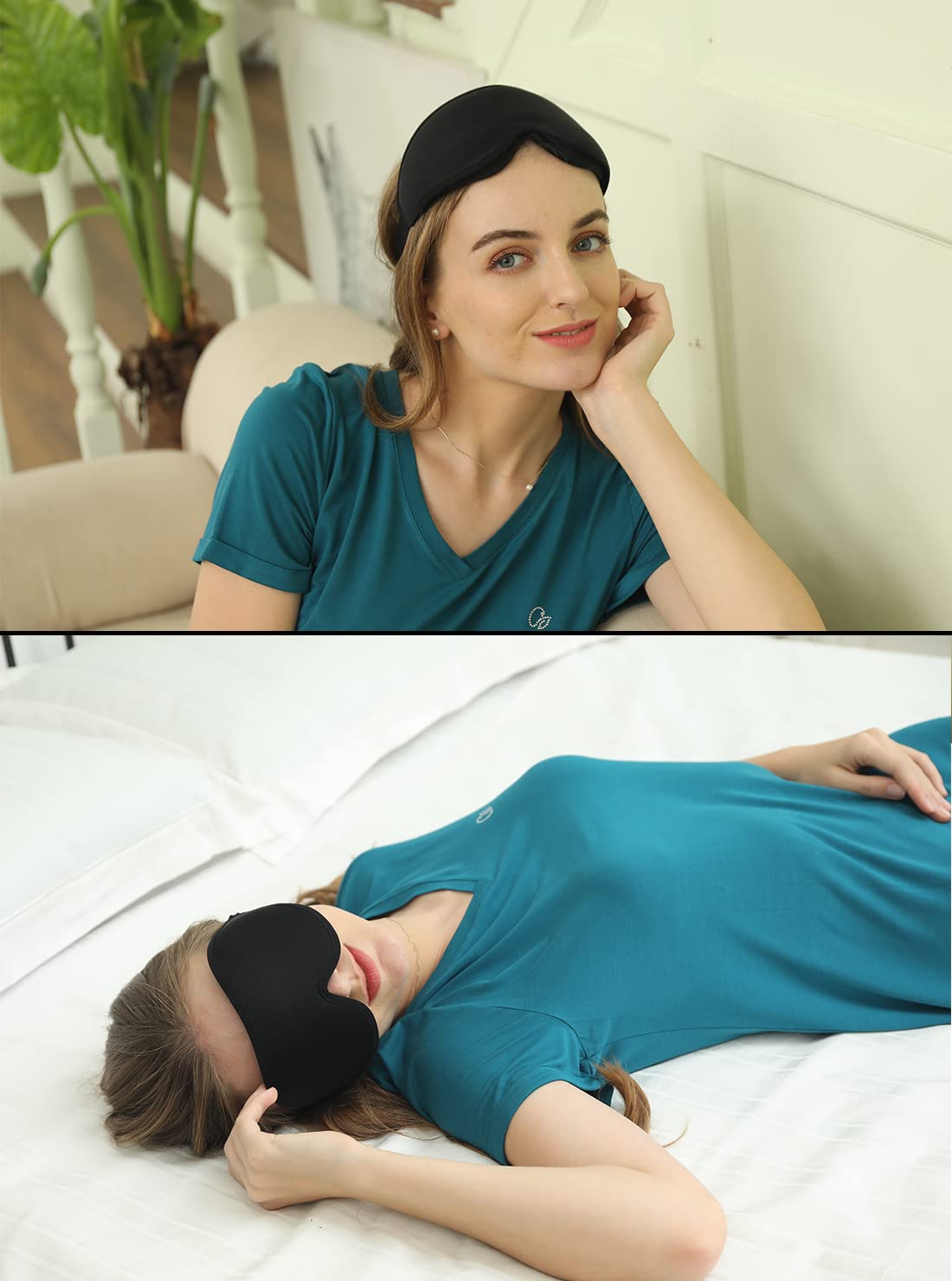 Sleep Mask, 3D Deep Contoured Eye Covers for Sleeping, 99% Block Out Light Eye Mask,Zero Pressure Cup Blindfold for Men Women, with Adjustable Strap for Sleeping, Yoga, Traveling (Pink)