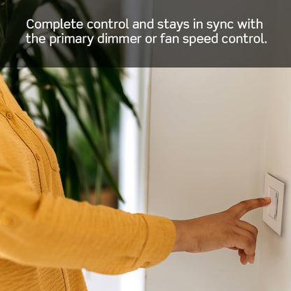 Leviton Decora Smart Switch Companion for Multi-Location Switching (Not for stand-alone use), 120VAC, 60Hz DD0SR-1RM, White, Light Almond