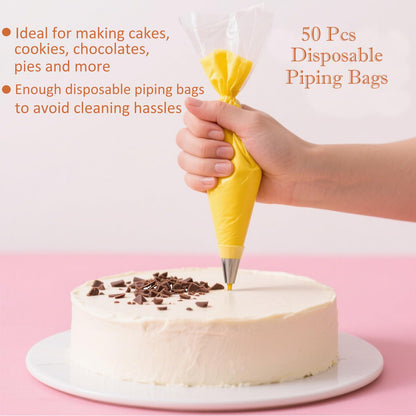 12 Inch Aluminium Rotating Cake Stand Turntable, Cake Decorating Kit Supplies with Icing Piping Tips, Frosting Spatulas, Pastry Bags, Scrapers and Other Cake Decorating Tools (85Pcs)