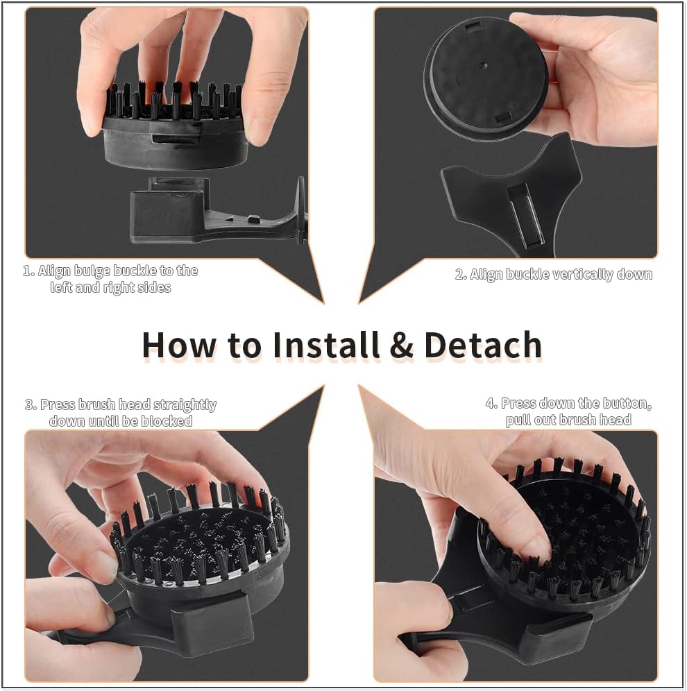 Espresso Machine Cleaning Brush Tool, CAFEMASY Nylon Bristles Cleaning Disc for 58mm Brewing Group Head