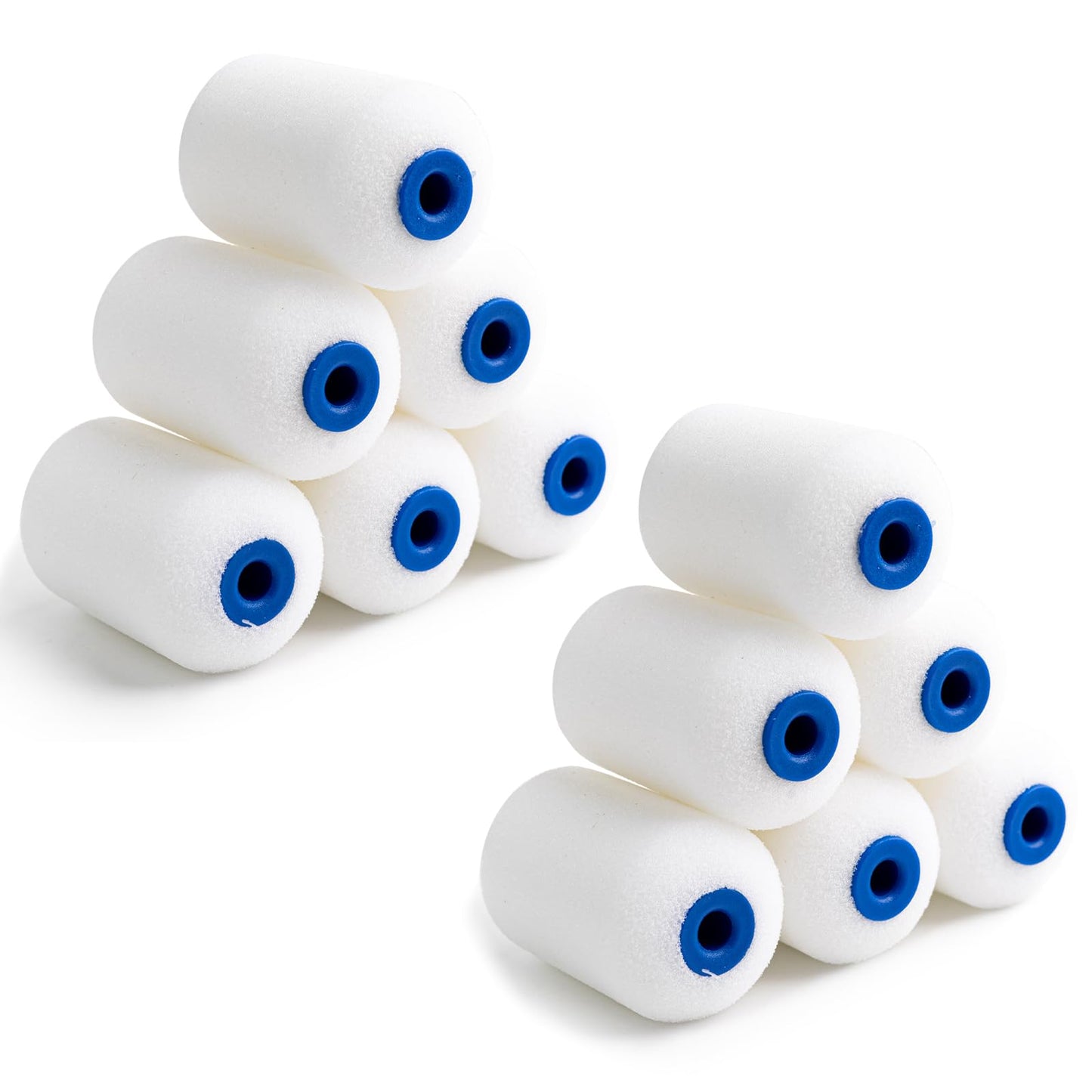 Mister Rui Foam Paint Roller, Mini Paint Roller 2 Inch Sponge Paint Roller Refills, Pack of 20, Small High Density Foam Paint Roller Refills Can be Used with Oil and Water Based Paints