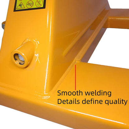 Ezmhbro Easy-to-Maintain Pallet Jack 27" x 48" Fork with Leak-Proof Pump, Silent PU Wheels for Garage, Retail & Warehouse