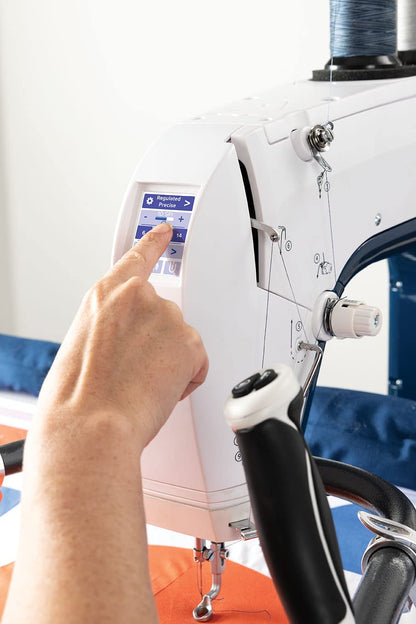 Q'nique 16X Long Arm Quilting Machine and Q-Zone Hoop Quilting Frame | The Grace Company