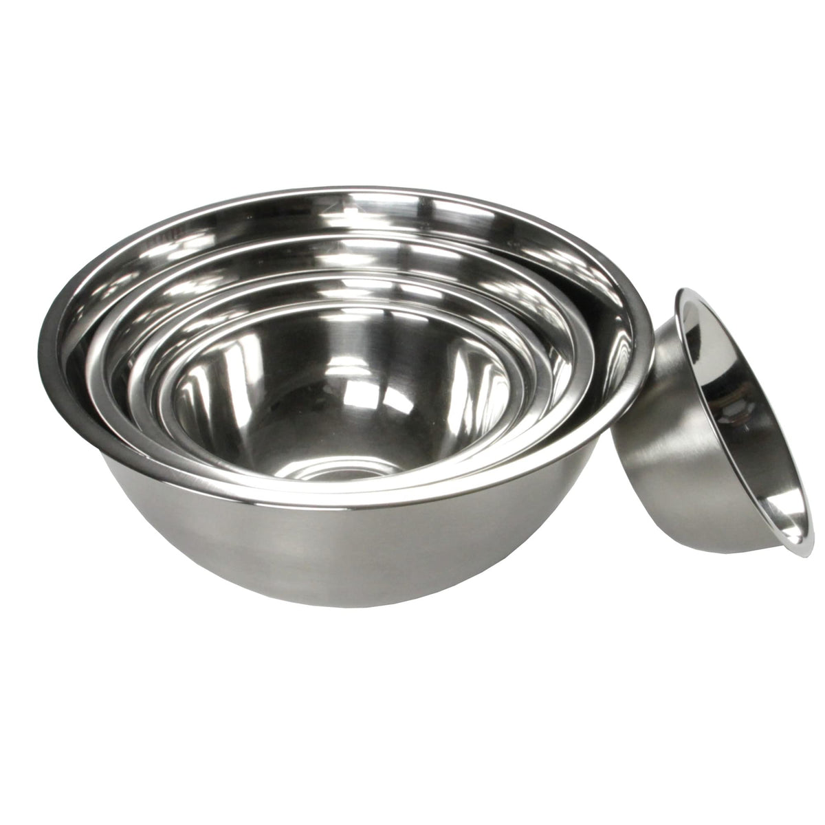 Chef Craft Brushed Mixing Bowl, 5-Quart, Stainless Steel