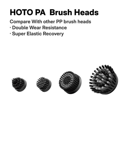 HOTO 16 PCS Replacement Brush Heads for Wand™ Grout Brush, Suitable Electric Scrubber Only, Cordless Spin Scrubber Accessories for Tiles, Grout, Corners, Crevices