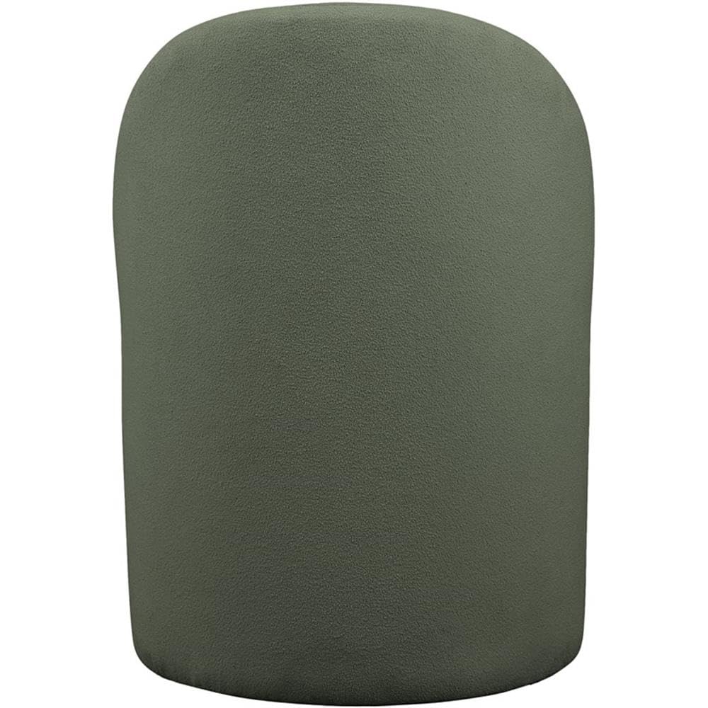Meridian Furniture 528Green Hautely Collection Modern | Contemporary Boucle Fabric Upholstered Accent or Dining Chair with Rich Green Boucle Fabric, 24" W x 26" D x 35" H, Green