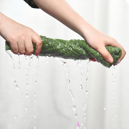 15x25 Inch Set 6 Artoid Mode Ring Spun Cotton Green Kitchen Dish Towels, Ultra Soft Absorbent Quick Drying Household