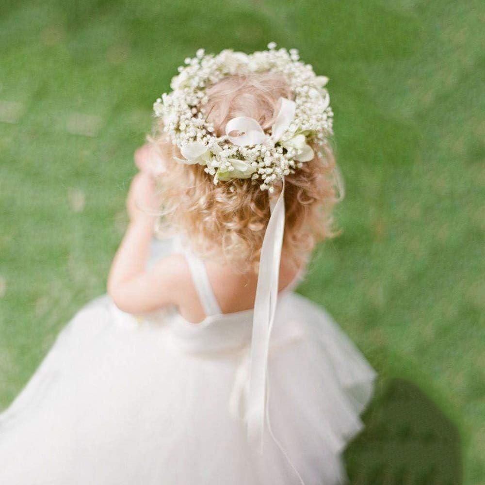 Veryhome 10PCS Fake Babys Breath Flowers - Artificial White Gypsophila for DIY Floral Bouquets