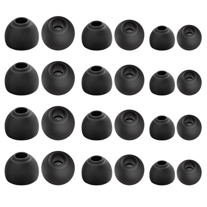 CCZ ZT01 24 PCS/12 Pairs Earbud Tips, KZ ZS10 PRO IEM Eartips, Replacement in Ear Monitor Rubber Tips for ZSN PRO X, EDX PRO, ZAS, KBEAR KS1, KS2, CCZ Melody, DC01 PRO, DC02, MC02,DC03 (Black, S/M/L)