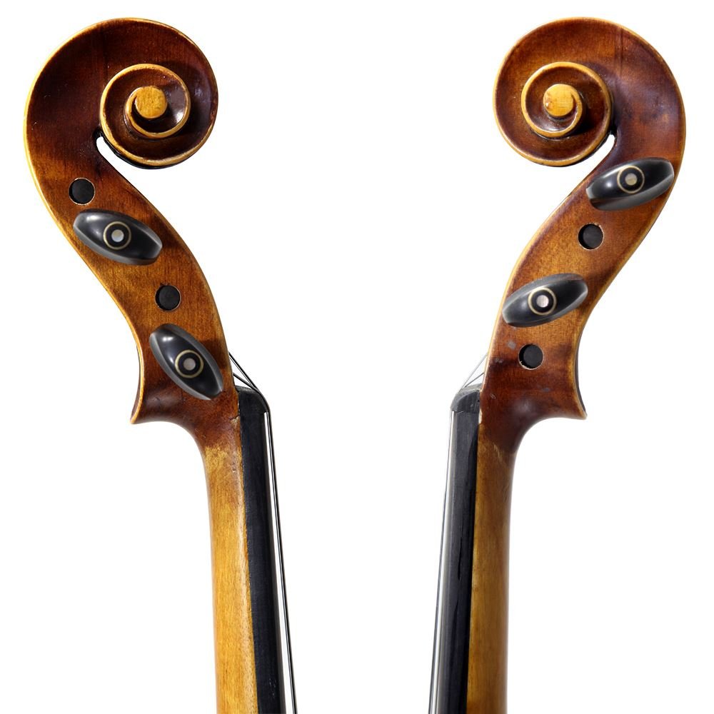 Paititi 4/4 Full Size PTVNHY100 Premium Hand Carved Ebony Fitted Violin Outfit with Case, Bow, String, Tuner, Mute and Rosin