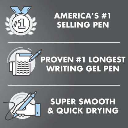PILOT G2 Premium Retractable Gel-Ink Rolling Ball Pens, Bold Point (1.0mm), Assorted, 10-Pack, (11887)