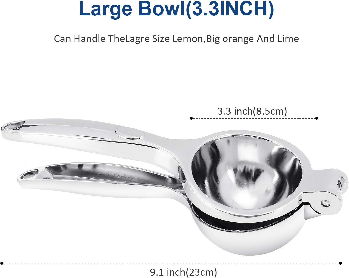 Manual Lemon Squeezer - Metal Rustproof Lime Squeezer, Handheld Citrus Press Juicer for Extracting Lemon Juice