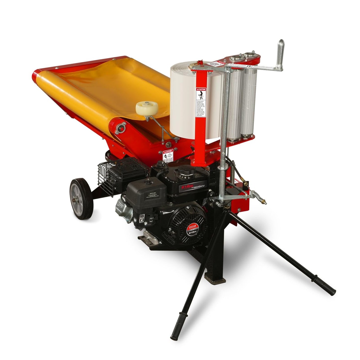 MechMaxx 7HP 212cc Gasoline Engine Powered Bale Wrapper, 20 inch Wrapping Diameter, HW20