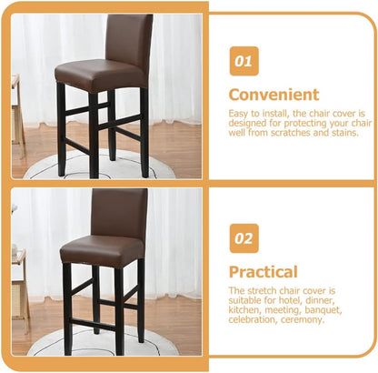 ARTIBETTER Wedding Elastic Band Elastic Chair Cover Leather