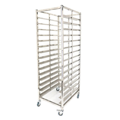 FUDUOSHUNYI Commercial Bakery Rack Stainless Steel Bun Pan Sheet Rack with Brake Casters, Kitchen Restaurant Cafeteria Bakers Rack Heavy Duty Dough Pizza Baking Tray Racks Storage Cooling Rack
