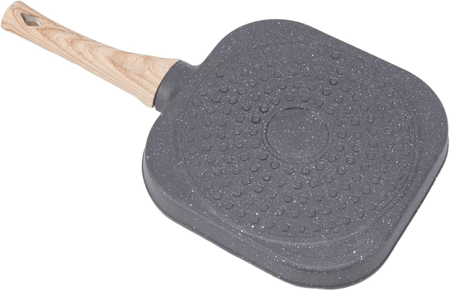 Nonstick Egg Pan, Aluminum Omelette Frying Pan, 2 Cups Pancake Pan for Breakfast