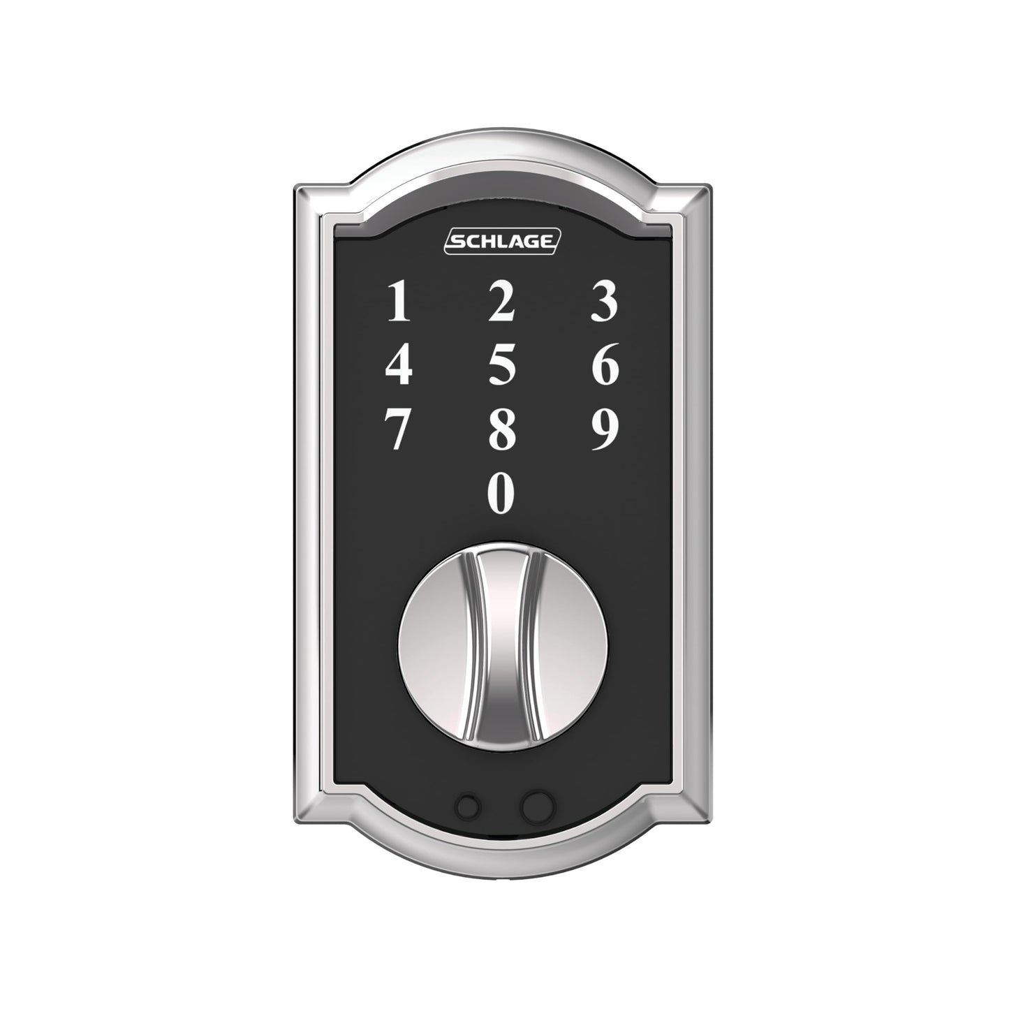 SCHLAGE BE375 CEN 622 Touch Keyless Touchscreen Electronic Deadbolt Lock, Matte Black