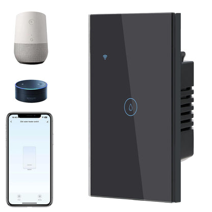 BSEED Smart Light Switch,1 Gang WiFi Touch Switch with Smart Life APP Control and Timing Function,Black Single Pole Switches Work with Amazon Alexa,Google Assistant -(3 Way) Multi-Control Association