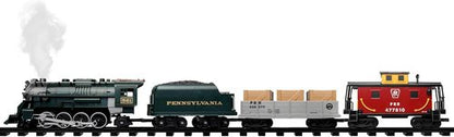 Lionel Pennsylvania Flyer Battery-Powered Train Set - Bluetooth Control, Water Vapor Smoke & Lights | 2-Rail Track for Kids 4+