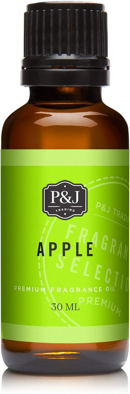 P&J Fragrance Oil Autumn Set | Brown Sugar, Apple, Harvest Spice, Vanilla, Forest Pine, and Snickerdoodle Candle Scents for Candle Making, Freshie, Soap Making Supplies, Diffuser Oil Scents