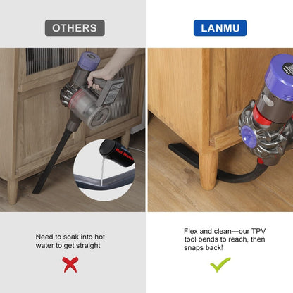 LANMU Flexible Crevice Tool Vacuum Hose for Dyson V15 V12 V11 V10 V8 V7, Attachments for Hard-to-Reach Areas