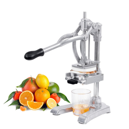 Rismanor Multifunctional Manual Vegetable slicer Citrus Squeezer Juicer Machine AIO Stainless Steel French Fry Cutter Potato Slicer (Sliver, Squeezer & 1/2 3/8 1/4 Blade)