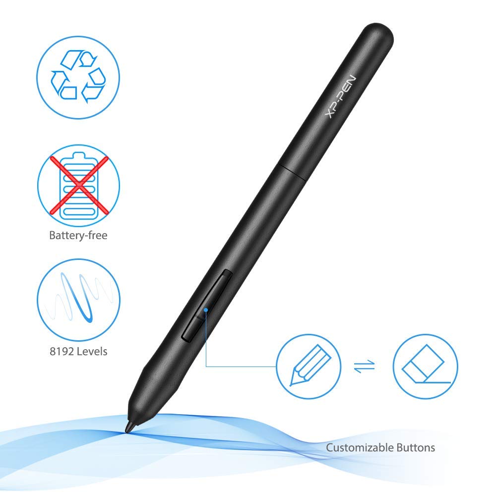 Drawing Tablet XPPen G430S OSU, Graphic Drawing Tablet with 8192 Levels Pressure Battery-Free Stylus, 4 x 3 inch Ultrathin, for OSU Game, Online Teaching Compatible with Window/Mac Black