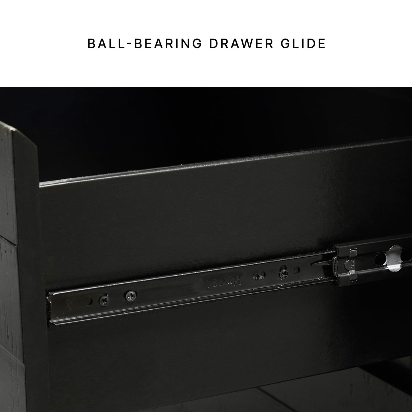 Signature Design by Ashley Londer Casual Nightstand with USB Ports, Black