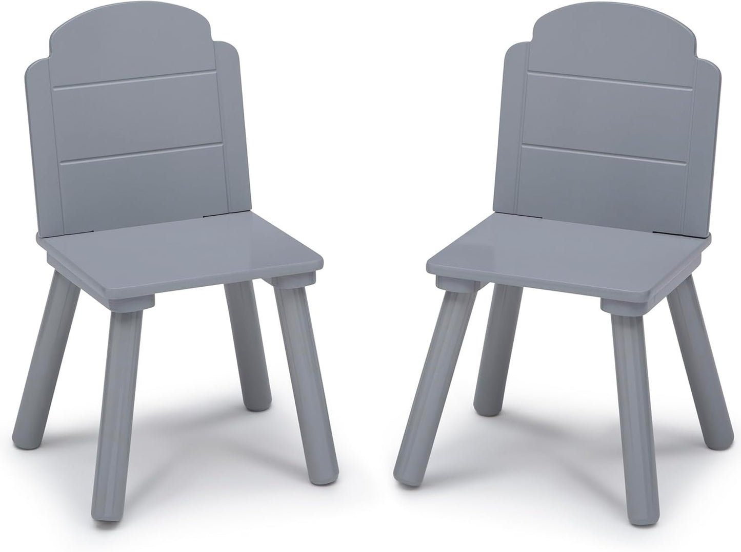 Set Delta Children Finn Table and Chair with Storage, White/Grey