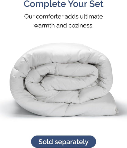 Skiennix Extra Deep King Sheet Set - 6 Piece Breathable Cooling Bedding - Soft Wrinkle-Free Denim Blue