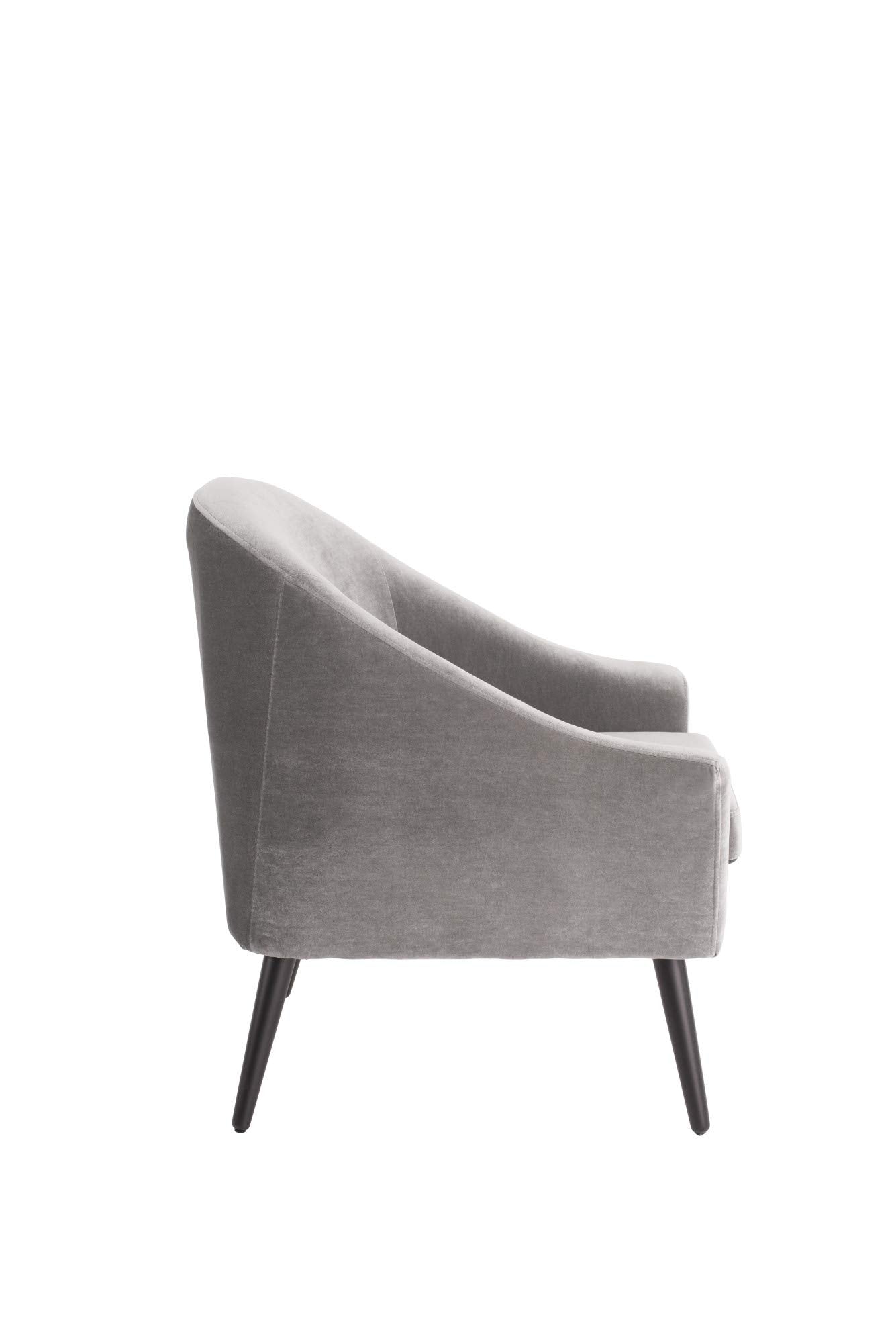 Elle Decor CHR10017A Elle Décor Laurel Accent Chair, Gray